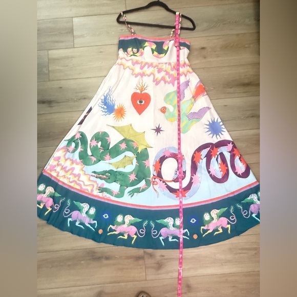 Women Spaghetti Strap colorful Maxi Dress A Line Swing L - Picture 11 of 13